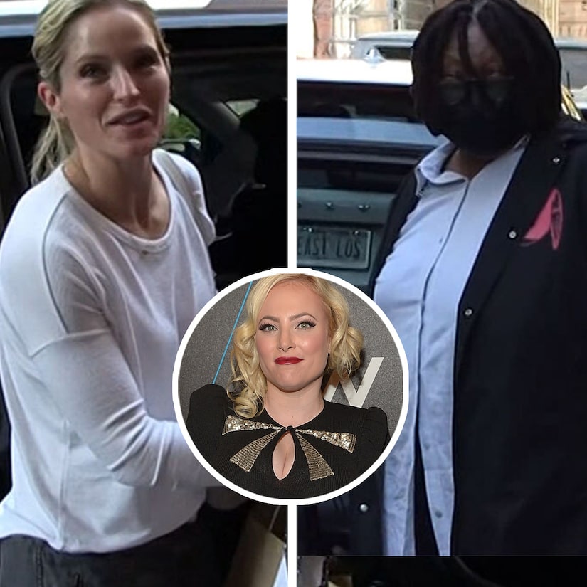 Sara Haines and Whoopi Goldberg Shrug off Meghan McCain's Slamming of The View (Exclusive).