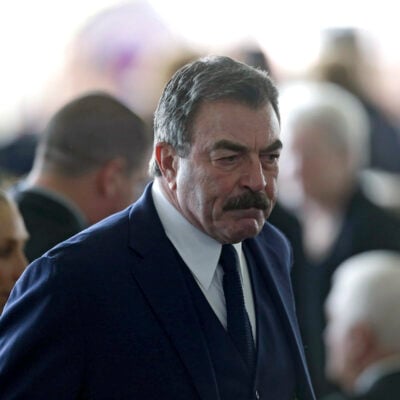 Tom Selleck in a navy suit