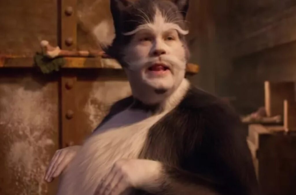 James Corden in a screenshot from Cats