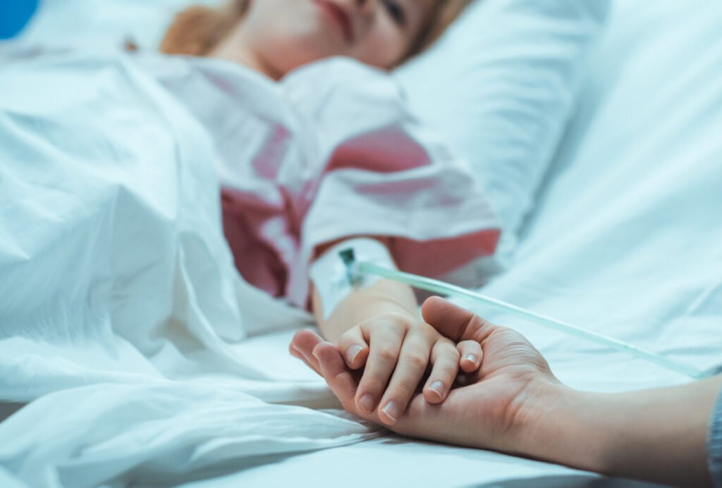 girl in hospital