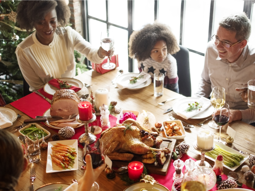 Family celebrating together holiday Celebration