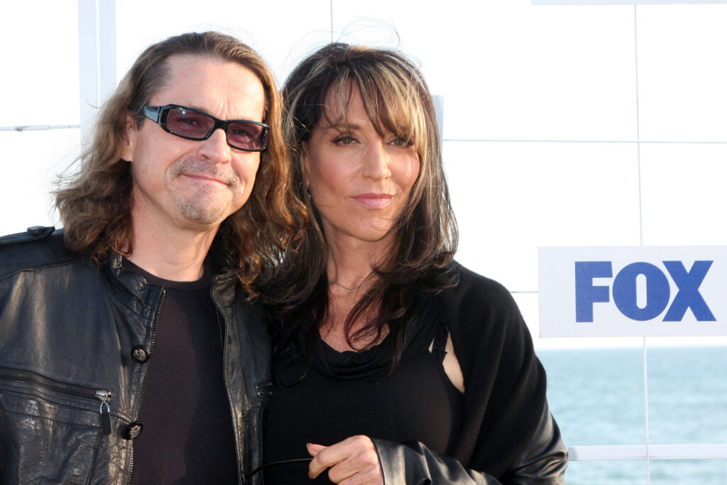 LOS ANGELES - AUG 5: Kurt Sutter, Katey Sagal arriving at the FOX TCA Summer 2011 Party at Gladstones on August 5, 2011 in Santa Monica, CA