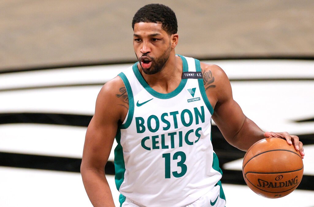 Tristan Thompson on the court with the Boston Celtics