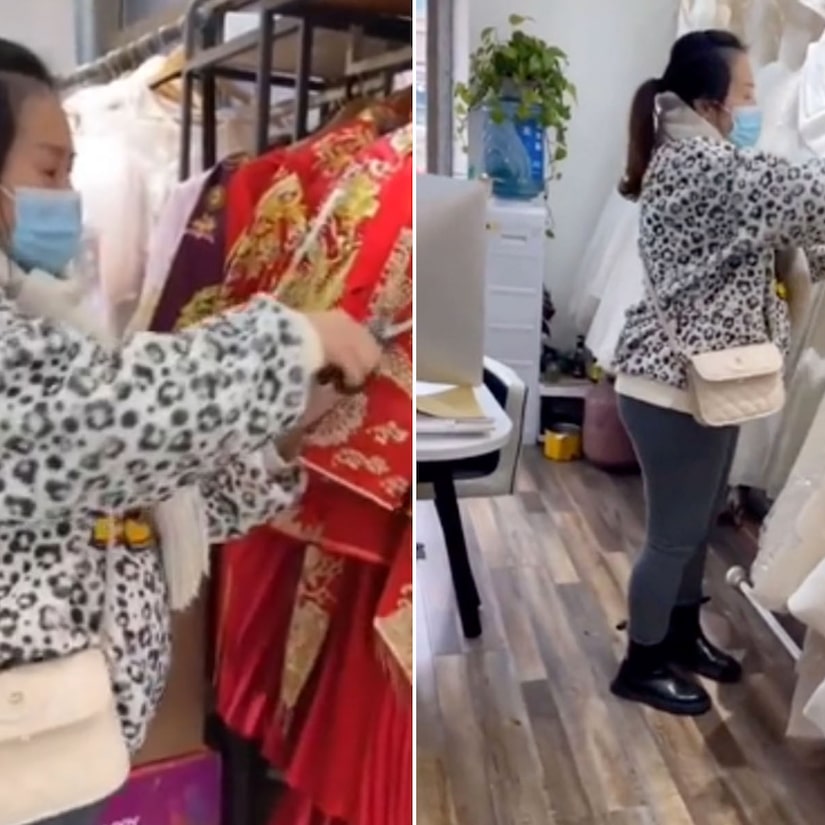 A pregnant bride-to-be destroys 32 wedding dresses after the store refuses to refund $550 deposit