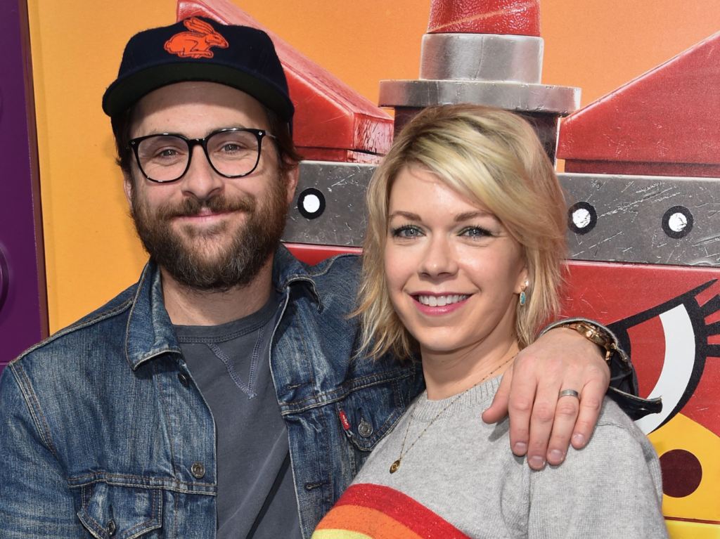 Actor Charlie Day and his wife actress Mary Elizabeth Ellis arrive for the premiere of "The Lego Movie 2: The Second Part" at the Regency Village theatre on February 2, 2019 in Westwood, California. (Photo by Chris Delmas / AFP)