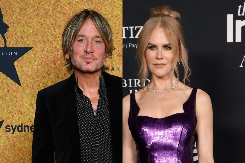 side by side images of Keith Urban and Nicole Kidman