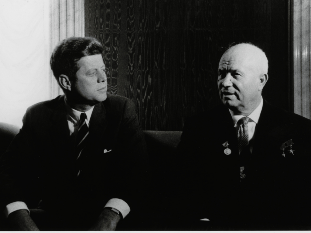 John F. Kennedy and Nikita Khrushchev at Vienna Summit