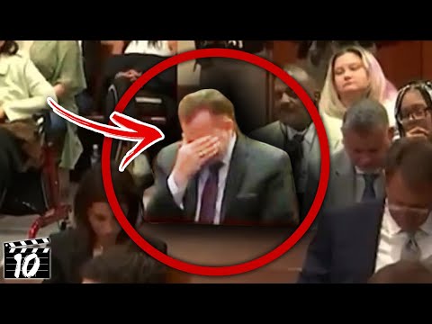 guy laughing at johnny depp trial