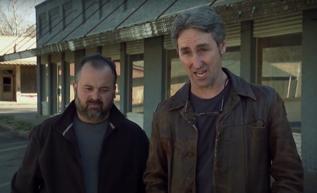 screenshot of Frank Fritz and Mike Wolfe on American Pickers