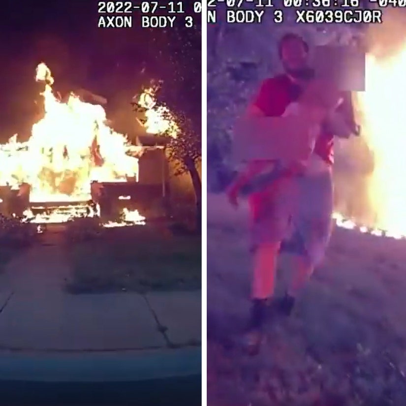 Dramatic Bodycam Video Shows Indiana Man Rescuing Four Children, 1 Adult from House Fire