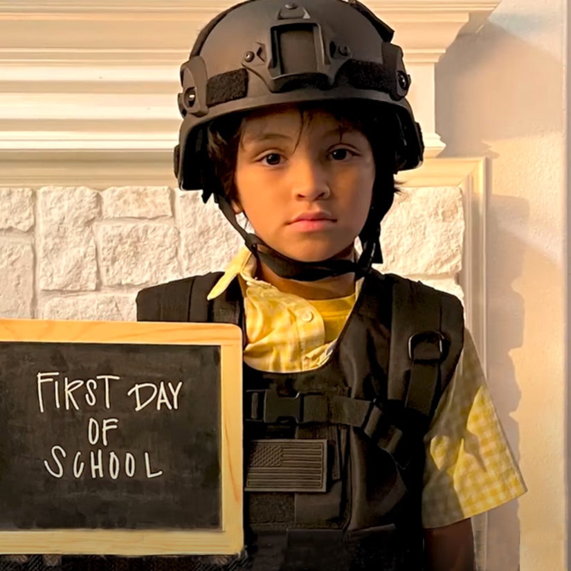 Texas Child Wears Body Armor in Back to School Ad From Mothers Against Greg Abbott Group