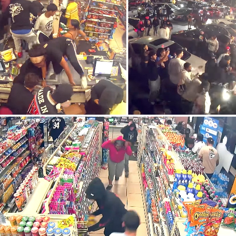 LAPD Releases Absolutely Insane Footage Showing 'Flash Mob of Looters' Raiding 7-Eleven