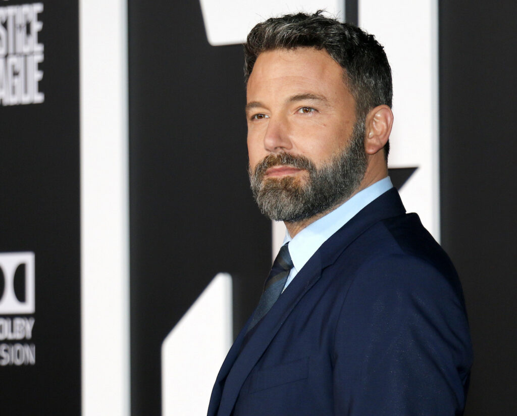 Ben Affleck in a navy suit