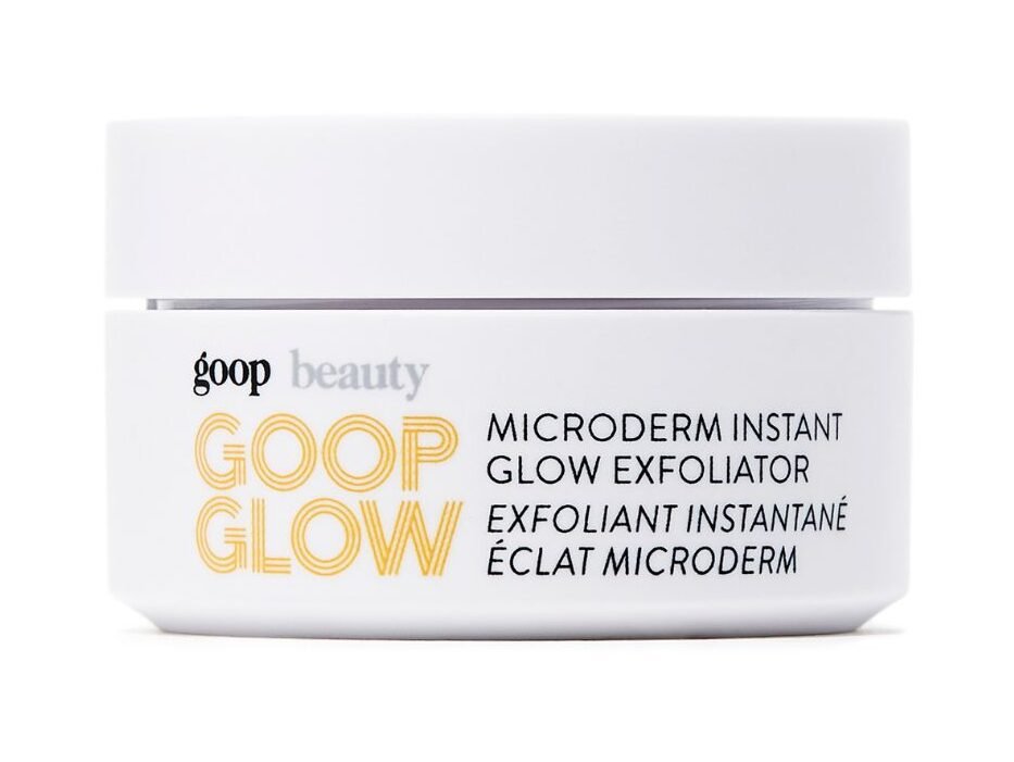 Jar of GOOPGLOW microderm instant glow exfoliator