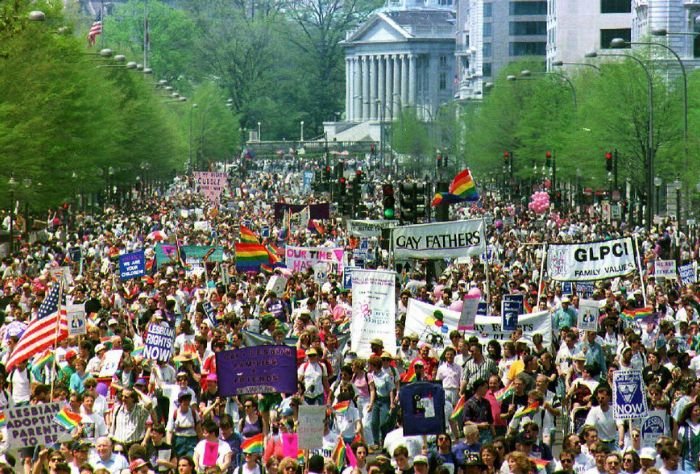 Gay rights protest in Washington DC