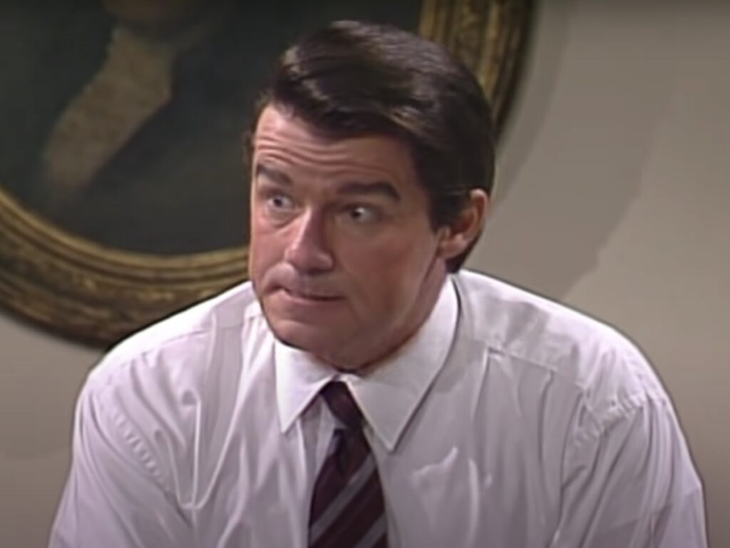 screenshot of Phil Hartman as Ronald Reagan on Saturday Night Live