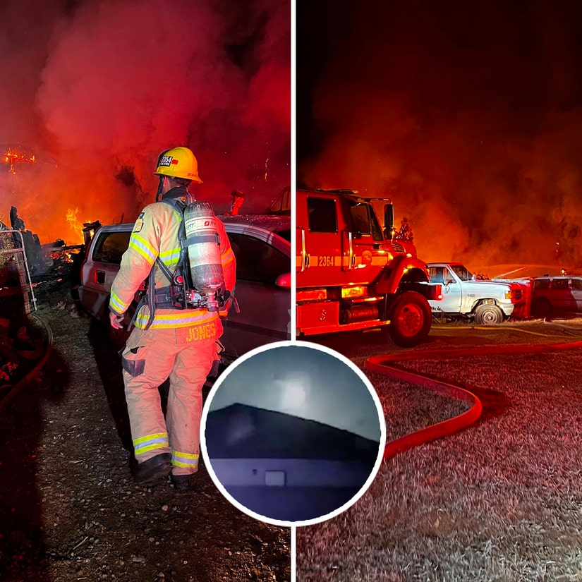 California Home Goes Up In Flames After Witnesses Saw Fireball Falling from Sky