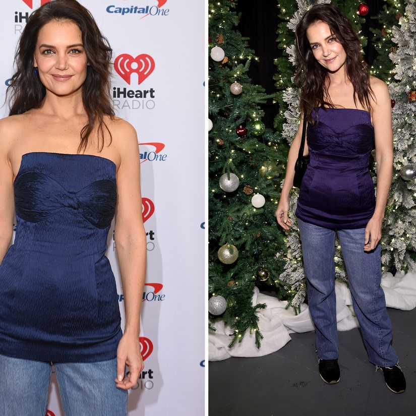 Katie Holmes' Stylist Defends Her Viral Y2K Dress-Over-Jeans Look