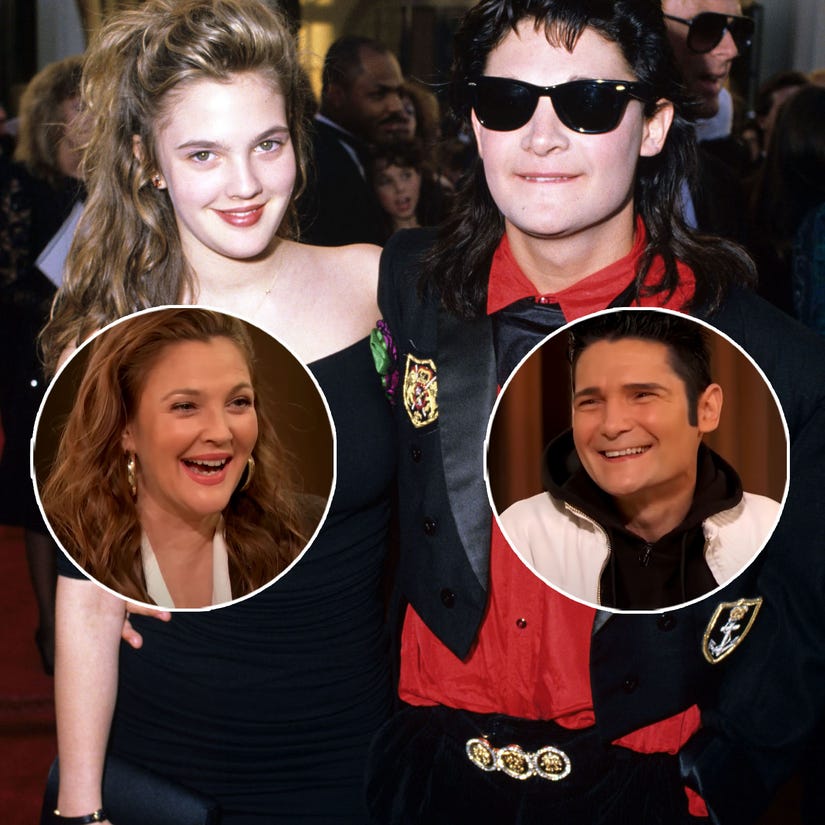 Drew Barrymore & Corey Feldman Reunite After 25 Years, Recall Their First Date As Kids