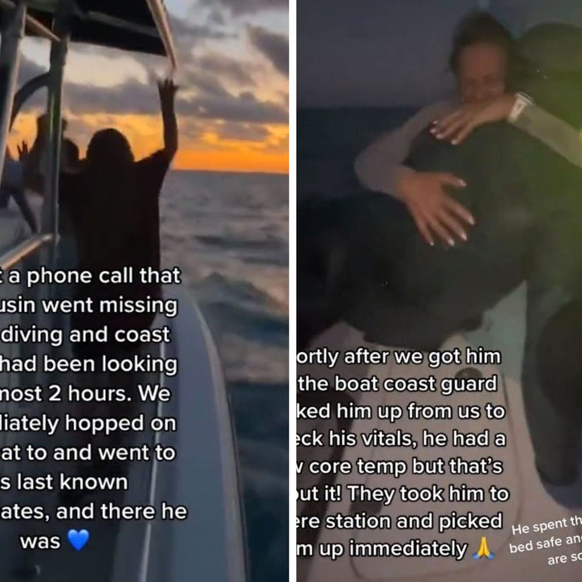 Son Lost at Sea for Hours Found By Mother Searching by Boat in Wild TikTok Videos