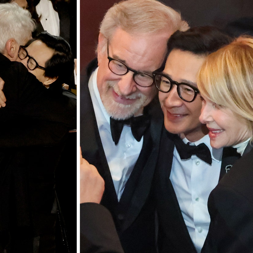 Ke Huy Quan Recalls Reuniting with Steven Spielberg & Harrison Ford at the Oscars