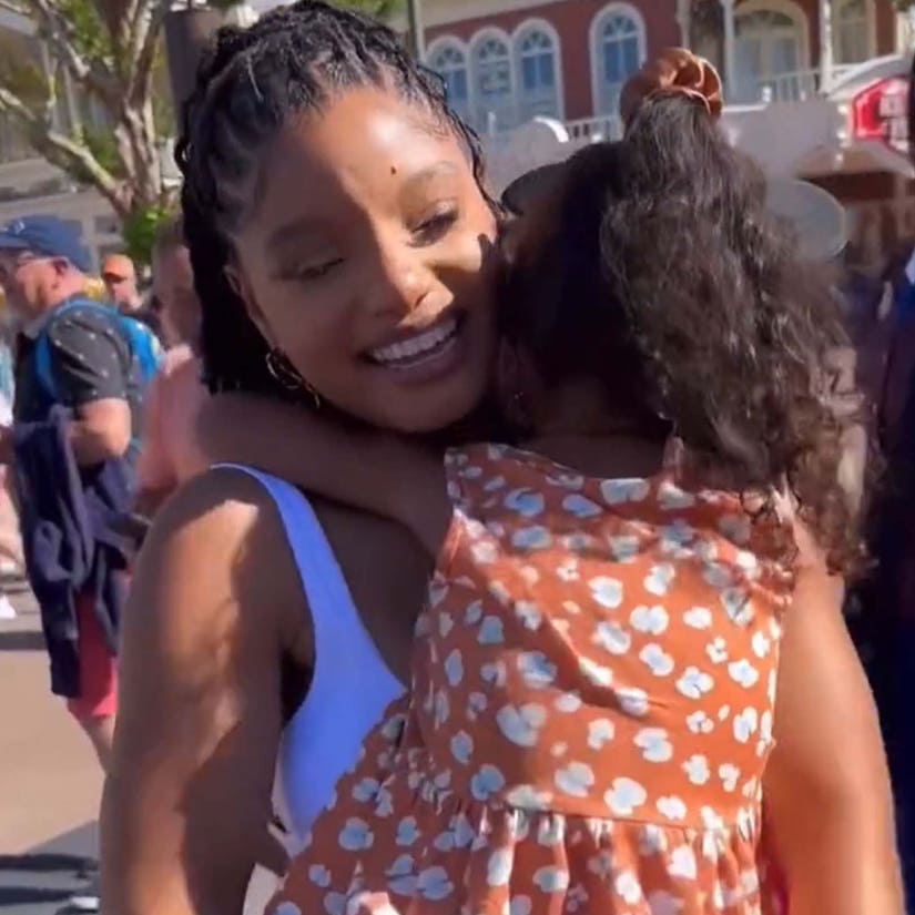 Halle Bailey Shares Interaction with Little Mermaid Super Fan Who 'Hugged Me So Tight' at Disney World