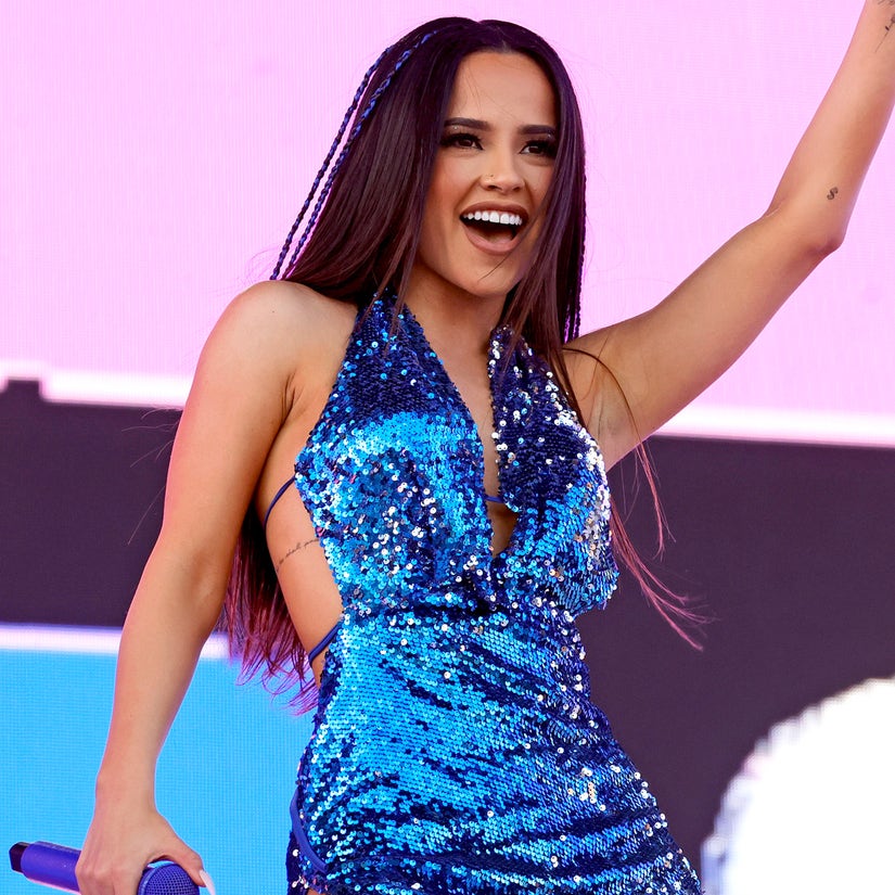 Becky G Seemingly Alludes to Fiancé Sebastian Lletget Scandal During Coachella Set