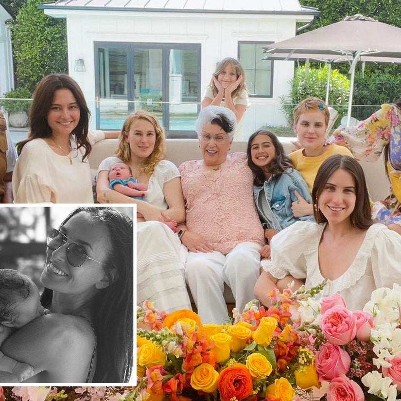 Demi Moore & Emma Heming Celebrate Rumer Willis' First Mother's Day With Blended Family Get-Together