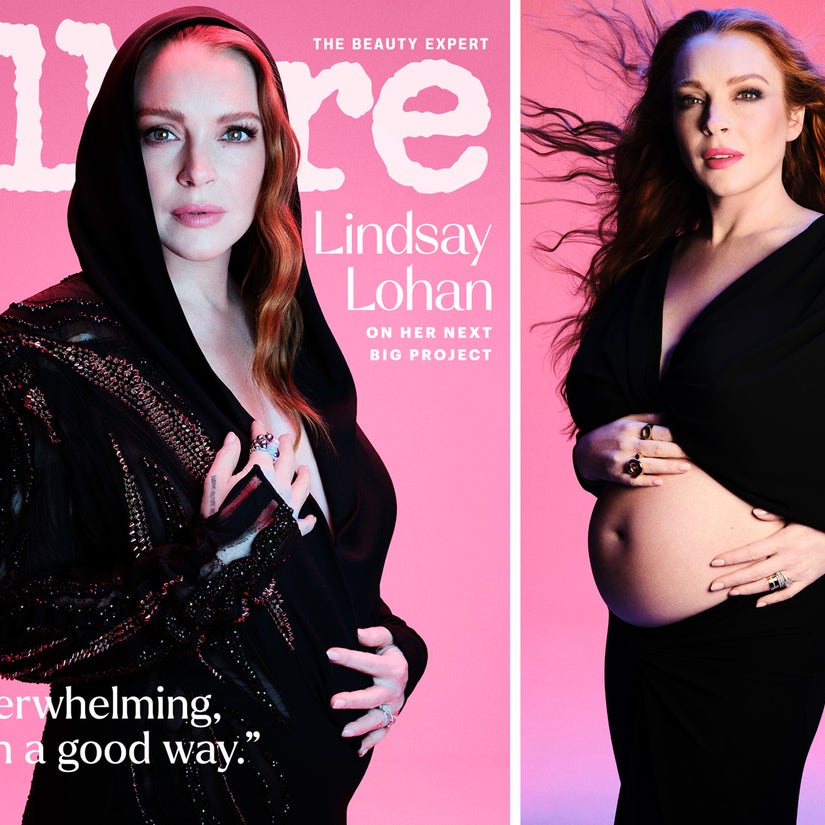 Pregnant Lindsay Lohan Flaunts Baby Bump on Allure Cover, Reveals Jamie Lee Curtis' Parenting Advice