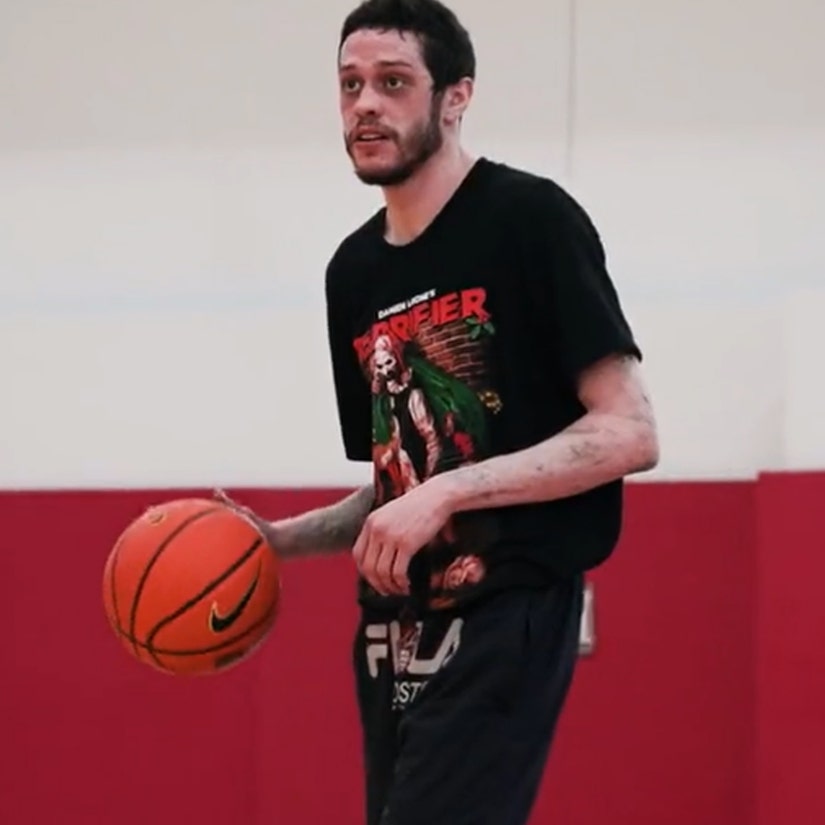 Pete Davidson Video Shows Off Wild Basketball Skills As He Practices with UNLV Men's Team