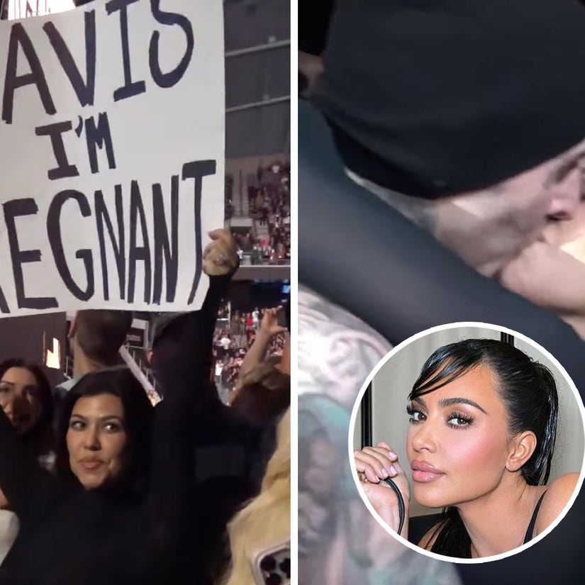 Kim Kardashian Congratulates Sister Kourtney & Travis Barker On Baby News