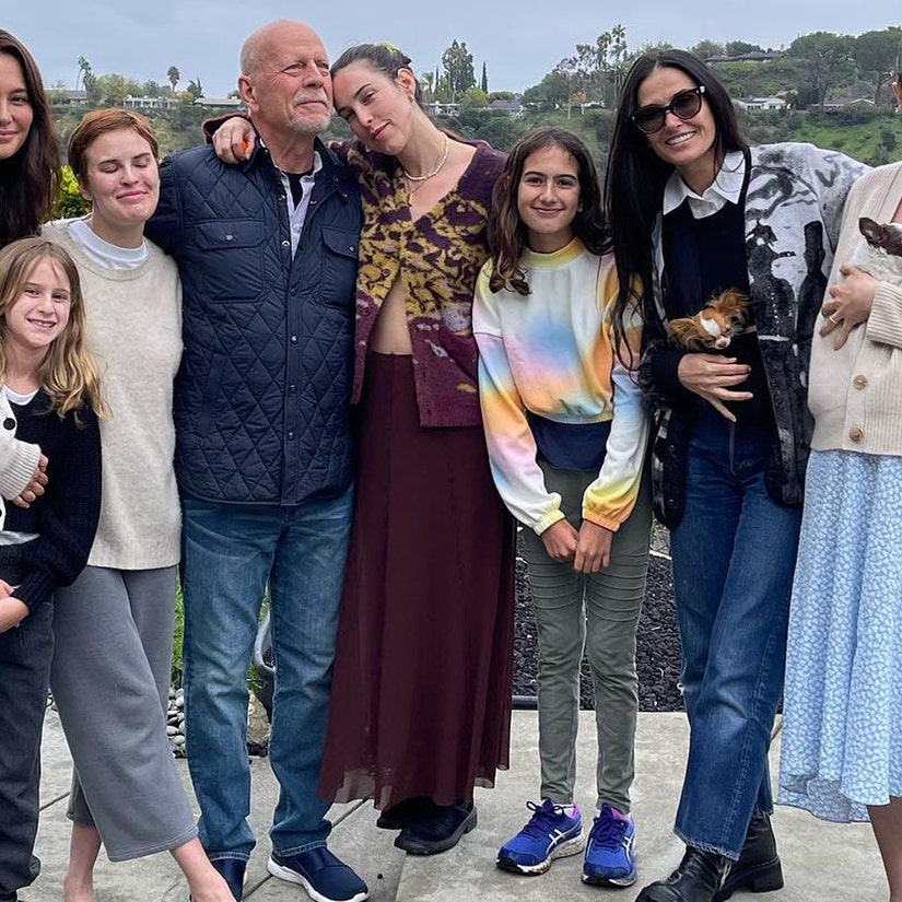 Bruce Willis Celebrated on Father's Day by Demi Moore and Emma Heming