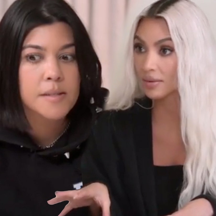 Kim And Kourtney Kardashian Finally Hash Out Nasty Feud On The Kardashians