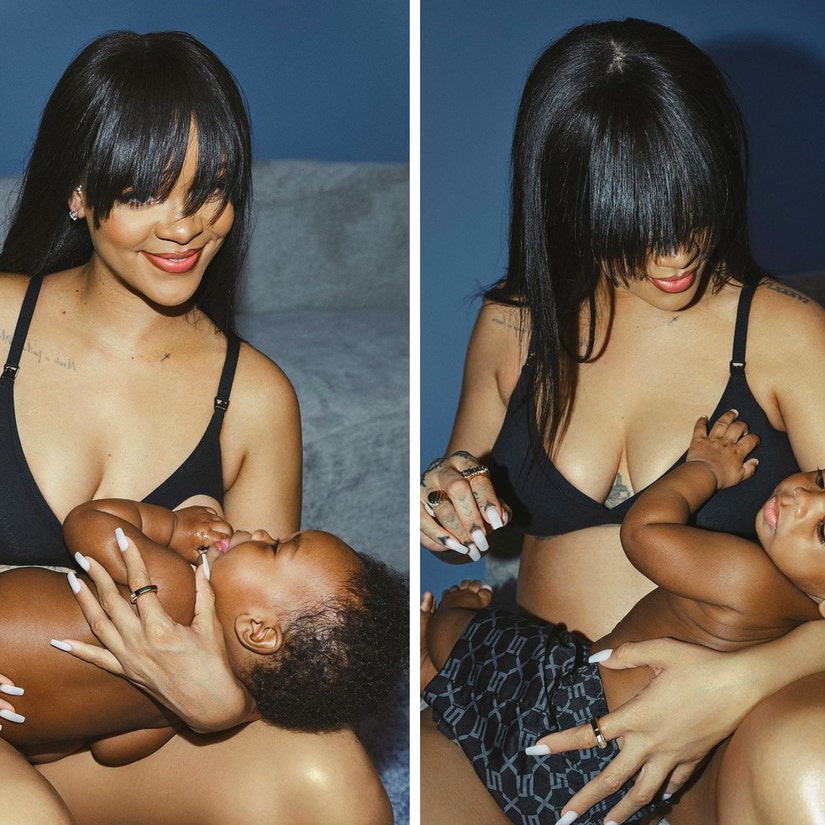 Rihanna Breastfeeds Son RZA in Maternity Underwear Ad for Savage X Fenty